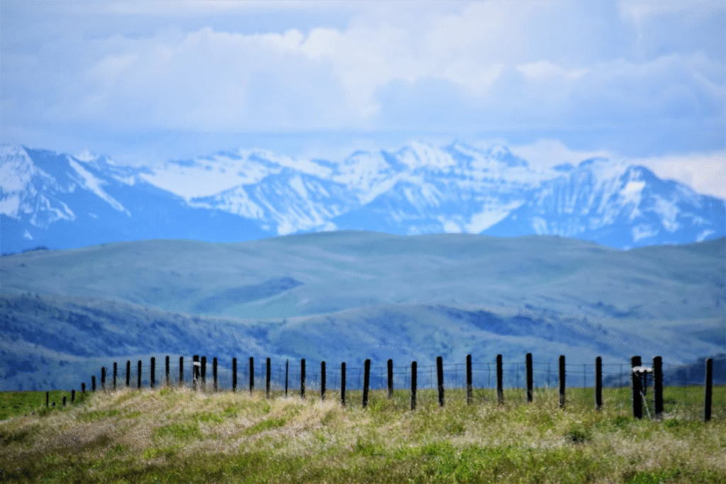 A view of mountains in Montana